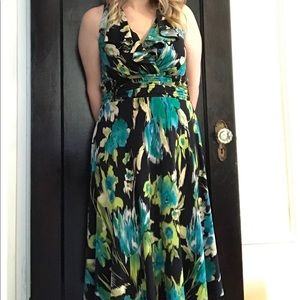 Evan-Picone Floral Midi Dress